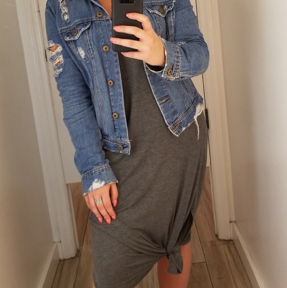 Jolie Dresses & Skirts - Charcoal gray maxi dress